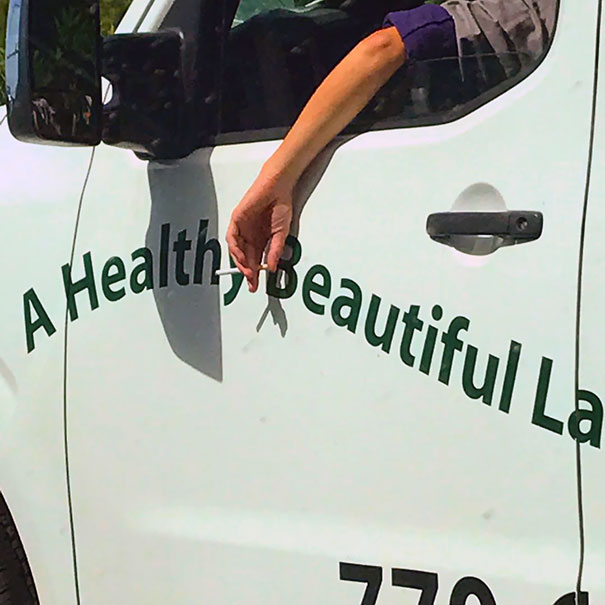 Irony At A Stoplight