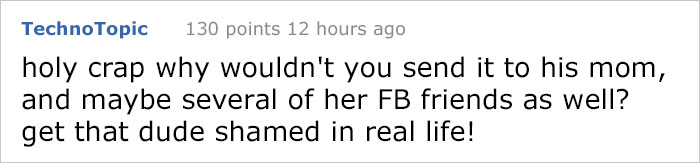 Unsolicited Douche Sends Dick Pic To Woman At 3 AM, So She Tracks Down His Mom Unsolicited Douche Sends Dick Pic To Woman At 3 AM, So She Tracks Down His Mom