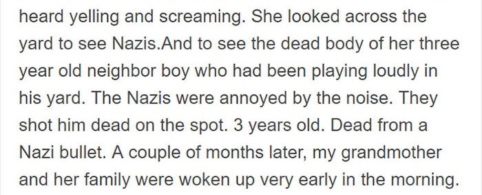 This Grandmother's Terrifying Experience During The Holocaust Reminds People Of How Cruel Nazis Were