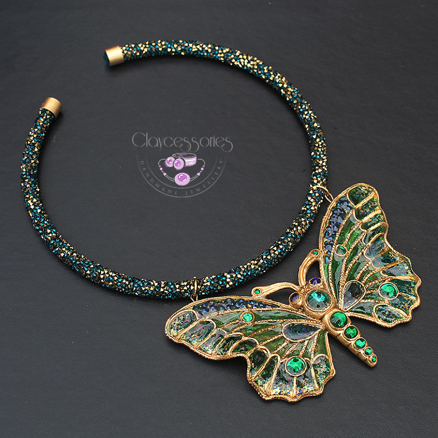 I Use Polymer Clay To Create Unique Butterfly Jewellery