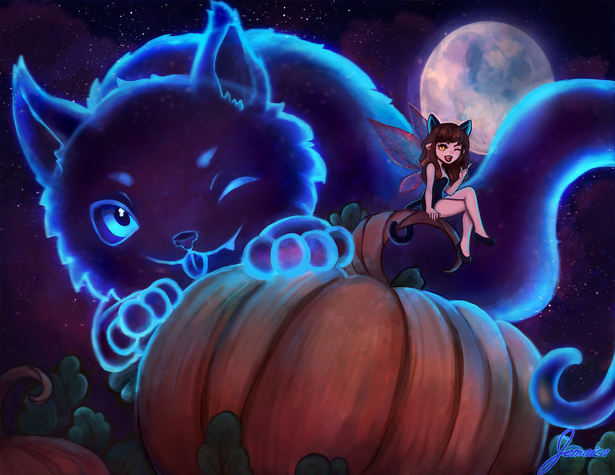 I Made 12 Cat And Fairy Illustrations Over 8 Months For A Whimsical 2019 Calendar I Made 12 Cat And Fairy Illustrations Over 8 Months For A Whimsical 2019 Calendar