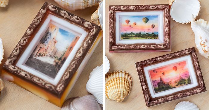 I’ve Made My First Small Watercolor Soap Picture Gallery!