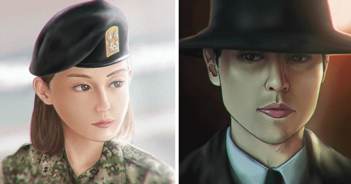 I Illustrated Some Iconic Characters From Popular Korean Series
