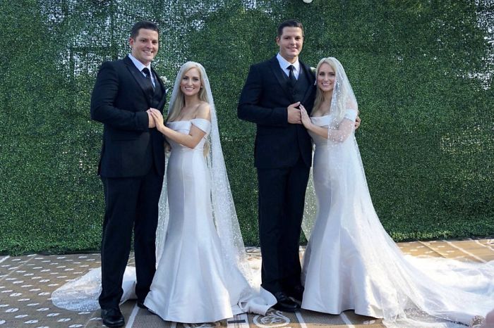 Identical Twin Sisters Marry Identical Twin Brothers, And Everyone Is Thinking The Same Thing Right Now Identical Twin Sisters Marry Identical Twin Brothers, And Everyone Is Thinking The Same Thing Right Now