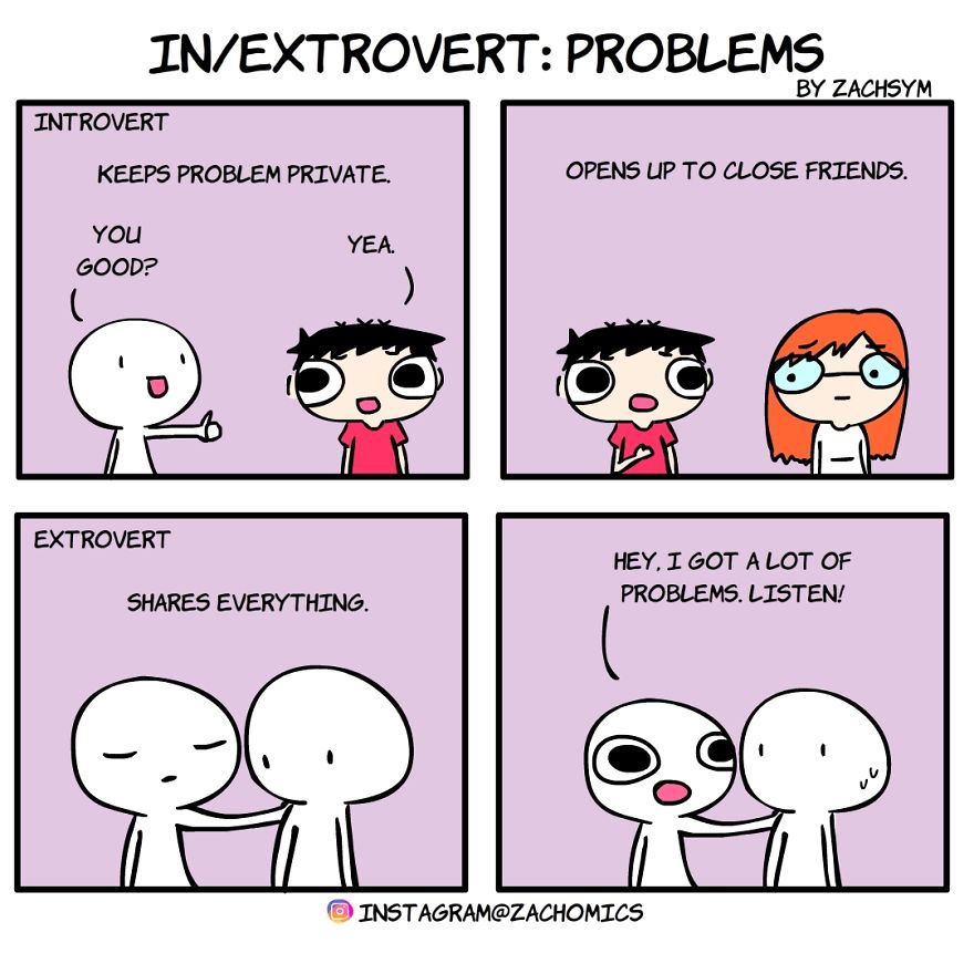 11 Comics That Will Help You Decide If You're An Introvert Or Extrover...