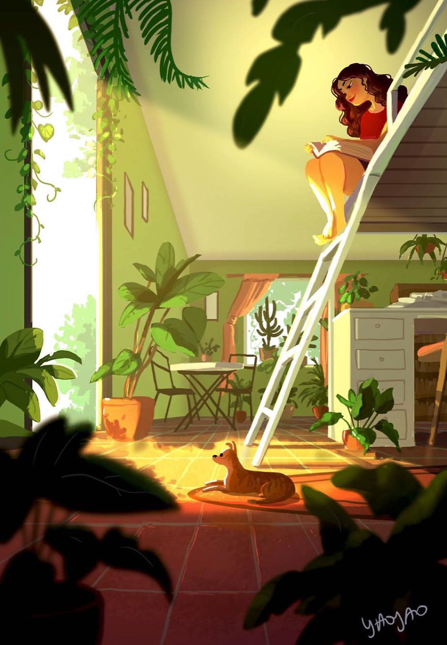 Living-With-Dog-Illustrations-Yaoyaomva