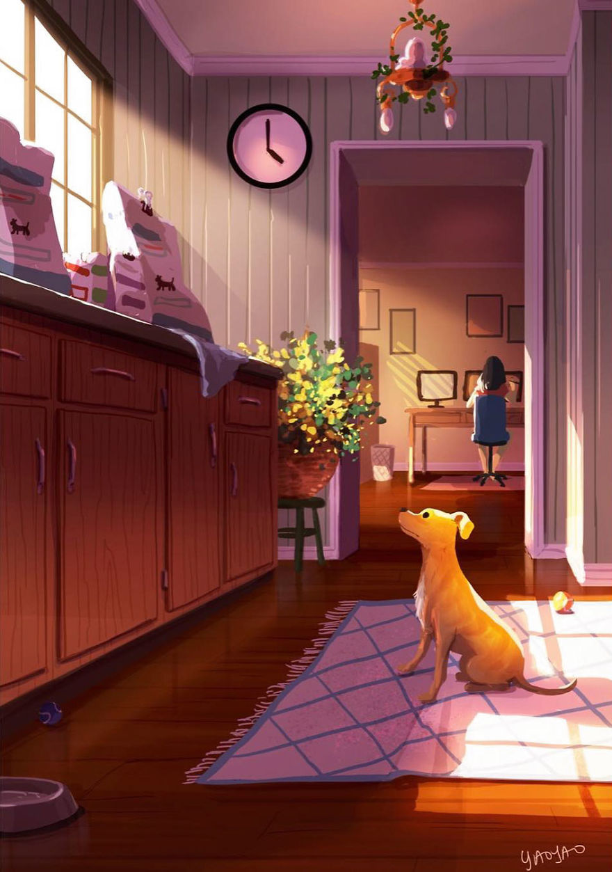 Living-With-Dog-Illustrations-Yaoyaomva