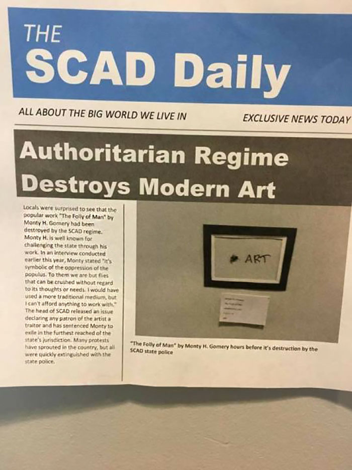 Art Students Notice A Painting That Looks Like Jesus And It Escalates Into A New 'Religion'