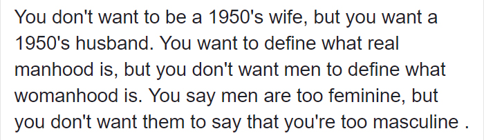 Woman Shares Her Opinion About 'Non-Traditional' Women, And The Internet Claps Back Woman Shares Her Opinion About 'Non-Traditional' Women, And The Internet Claps Back