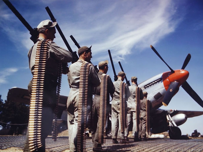 Image of soldiers with bullets