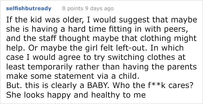 These Parents Were Told To Dress Their Daughter More "Girly" By Daycare, And They Responded In A Perfect Way