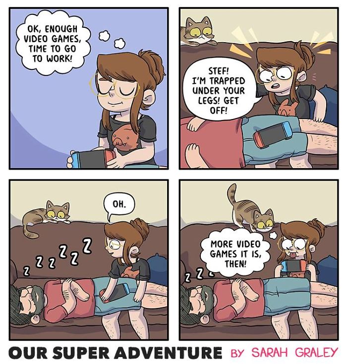 Relationship-Comics-Boyfriend-Cats-Sarah-Graley-Illustration