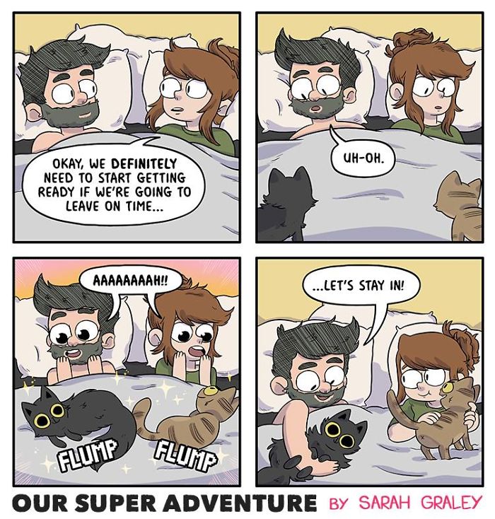 Relationship-Comics-Boyfriend-Cats-Sarah-Graley-Illustration