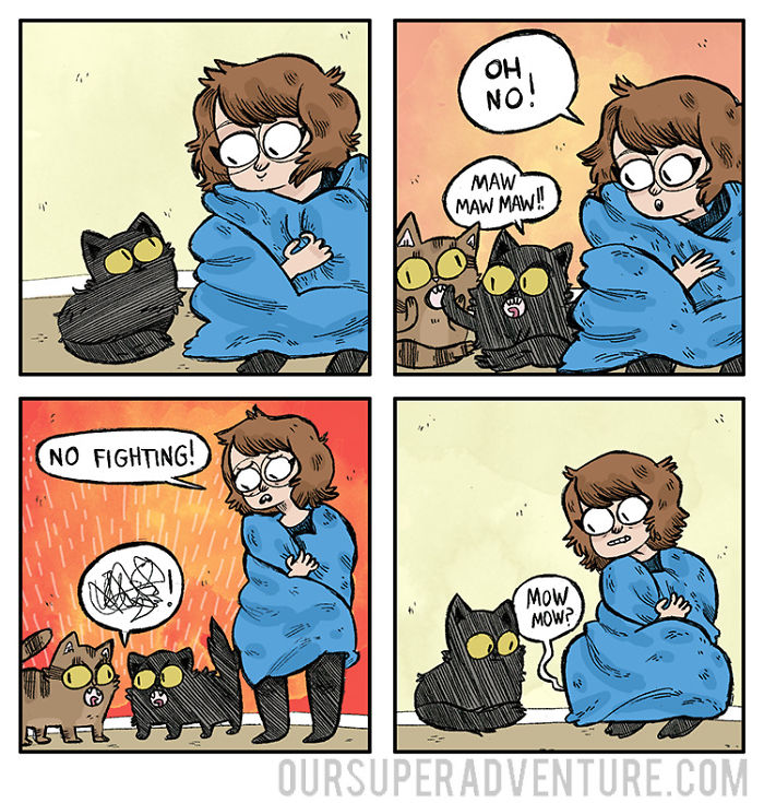 Relationship-Comics-Boyfriend-Cats-Sarah-Graley-Illustration