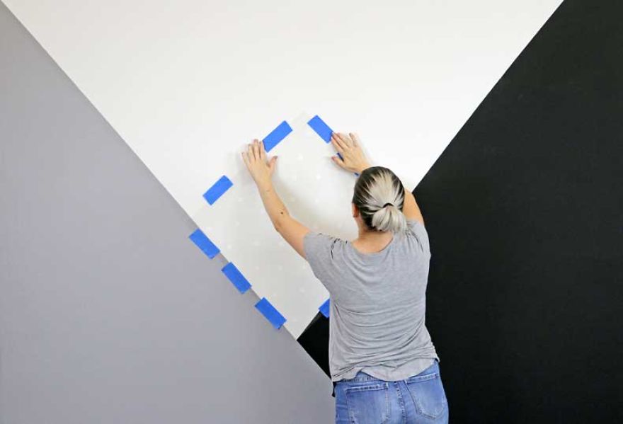 Have The Coolest Kid On The Block With This Geometric Stenciled Nursery