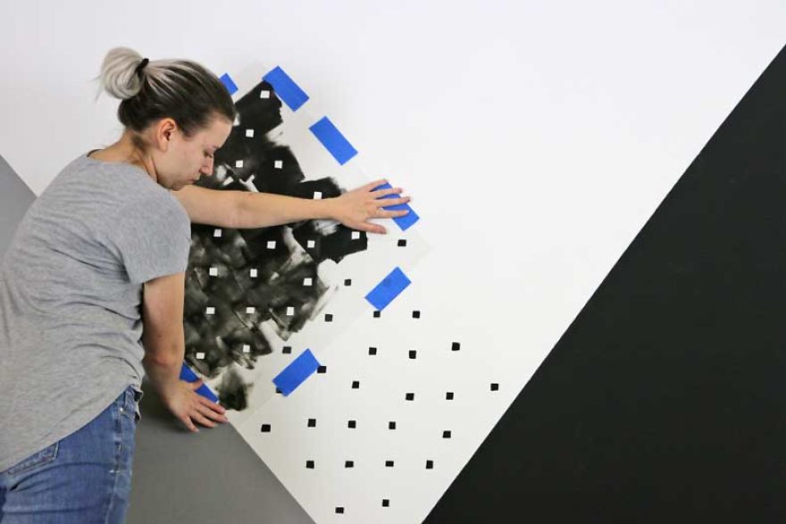 Have The Coolest Kid On The Block With This Geometric Stenciled Nursery