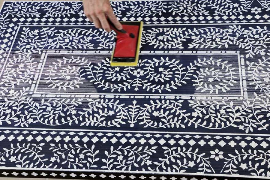 Take Your Ikea Coffee Table From Bland To Grand With An Inlay Stencil Kit Take Your Ikea Coffee Table From Bland To Grand With An Inlay Stencil Kit