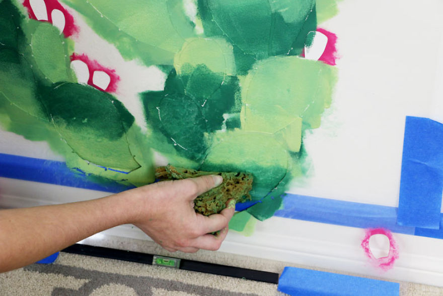 We Turned A Boring Wall Into An Instagrammable Cactus Paradise Using A Stencil We Turned A Boring Wall Into An Instagrammable Cactus Paradise Using A Stencil