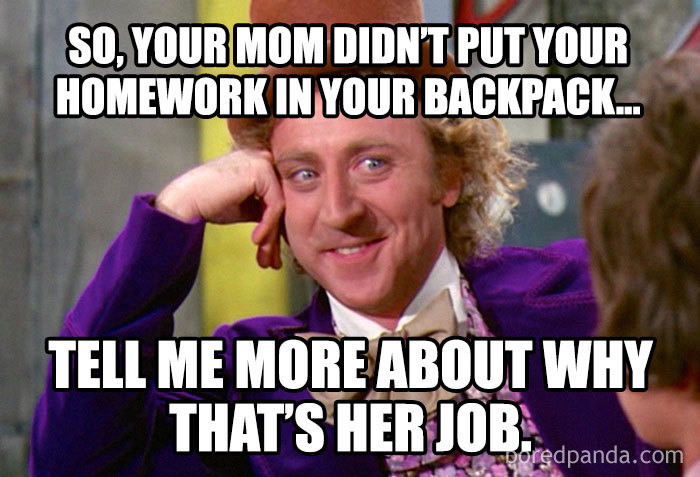 Teacher meme using Condescending Wonka to highlight educator challenges humorously.
