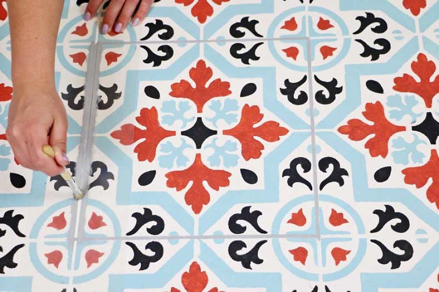 How To Use Versa-"Tile" Stencils To Redecorate Your Home