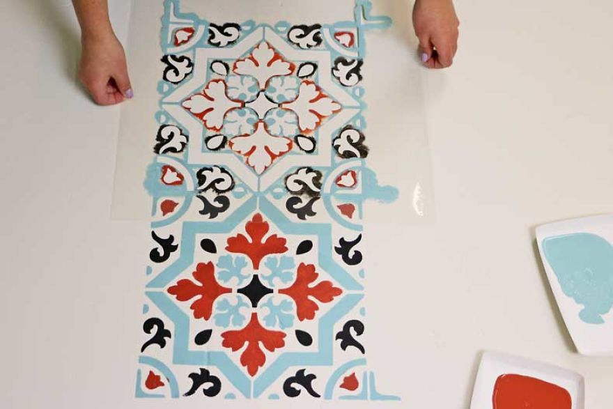 How To Use Versa-"Tile" Stencils To Redecorate Your Home
