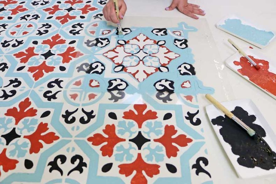 How To Use Versa-"Tile" Stencils To Redecorate Your Home