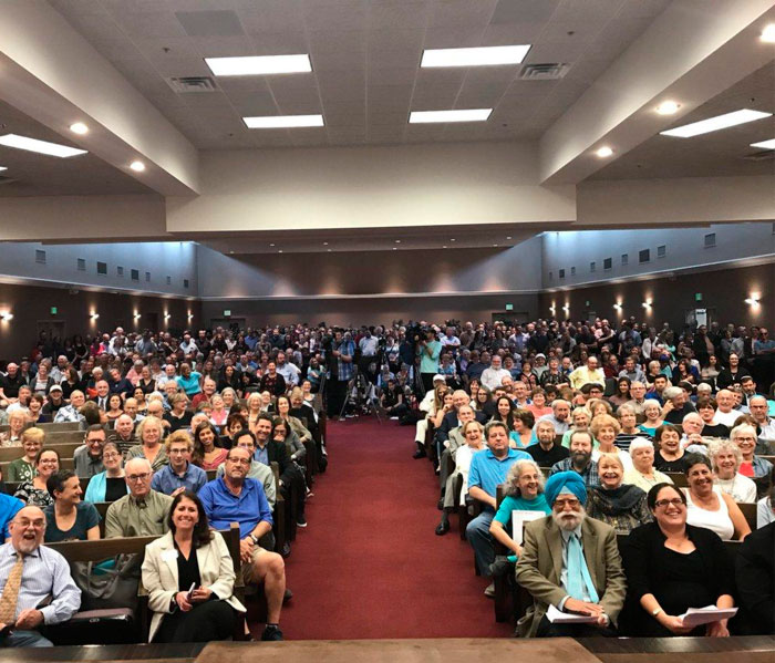 People Of All Faiths Show Up To Support Indiana Synagogue After It Was Vandalized With Nazi Symbols