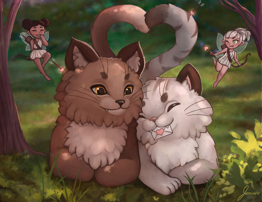 I Made 12 Cat And Fairy Illustrations Over 8 Months For A Whimsical 2019 Calendar I Made 12 Cat And Fairy Illustrations Over 8 Months For A Whimsical 2019 Calendar