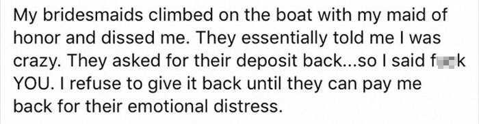 Bridezilla Asks Guests $1,500 Each, And It Ends So Badly That Even Christine Teigen Responds Bridezilla Asks Guests $1,500 Each, And It Ends So Badly That Even Christine Teigen Responds