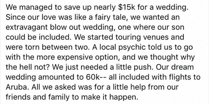Bridezilla Asks Guests $1,500 Each, And It Ends So Badly That Even Christine Teigen Responds Bridezilla Asks Guests $1,500 Each, And It Ends So Badly That Even Christine Teigen Responds
