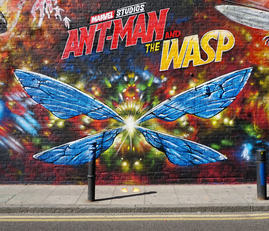 Huge New Mural Featuring Marvel Studio's Ant-Man And The Wasp From Jim Vision Huge New Mural Featuring Marvel Studio's Ant-Man And The Wasp From Jim Vision