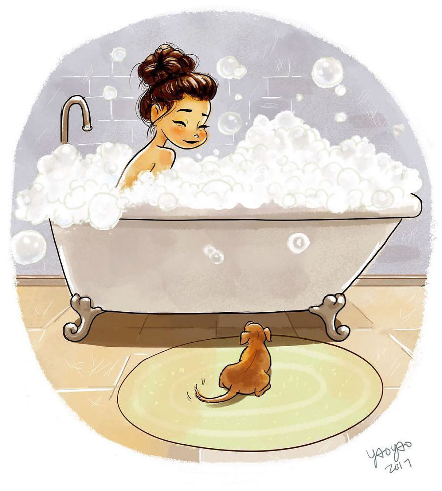 Living-With-Dog-Illustrations-Yaoyaomva