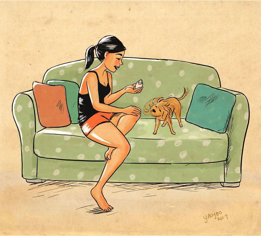 Living-With-Dog-Illustrations-Yaoyaomva