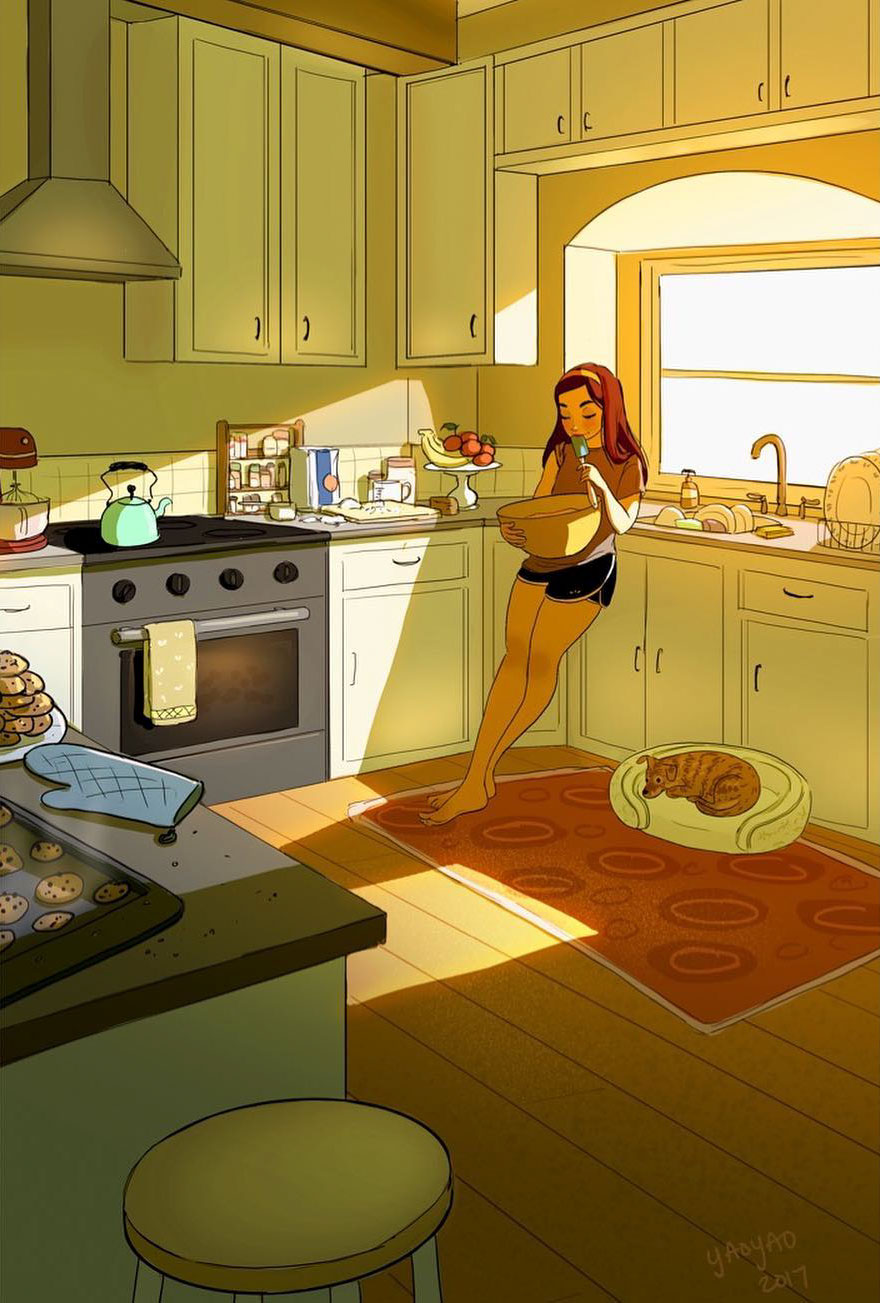 Living-With-Dog-Illustrations-Yaoyaomva