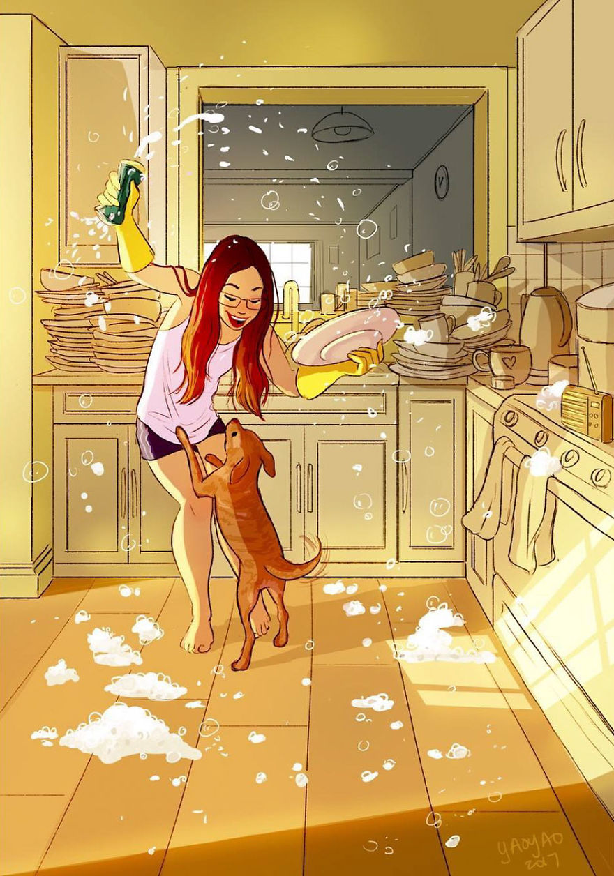 Living-With-Dog-Illustrations-Yaoyaomva