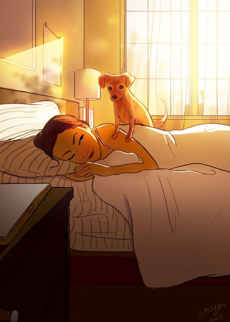 Living-With-Dog-Illustrations-Yaoyaomva