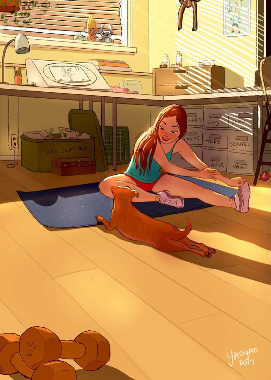 Living-With-Dog-Illustrations-Yaoyaomva