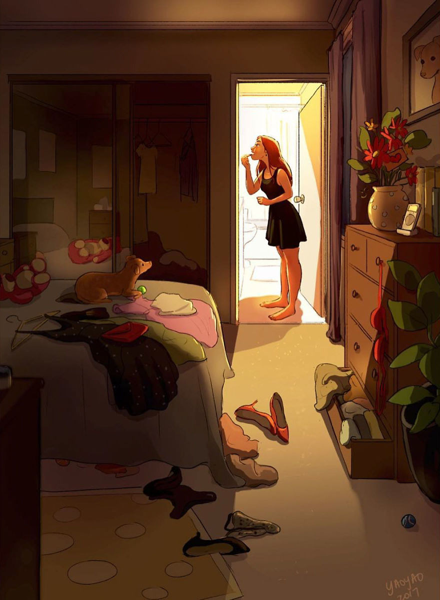 Living-With-Dog-Illustrations-Yaoyaomva