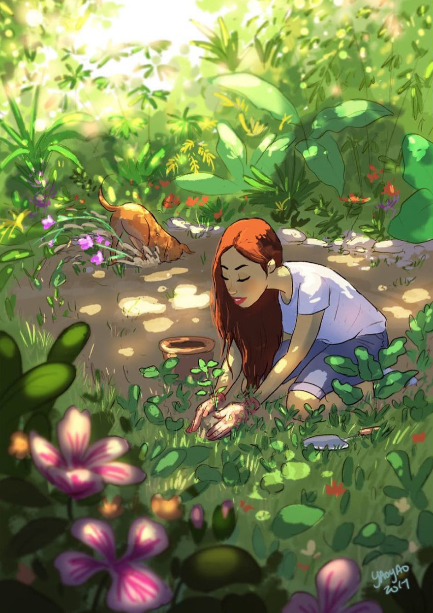 Living-With-Dog-Illustrations-Yaoyaomva