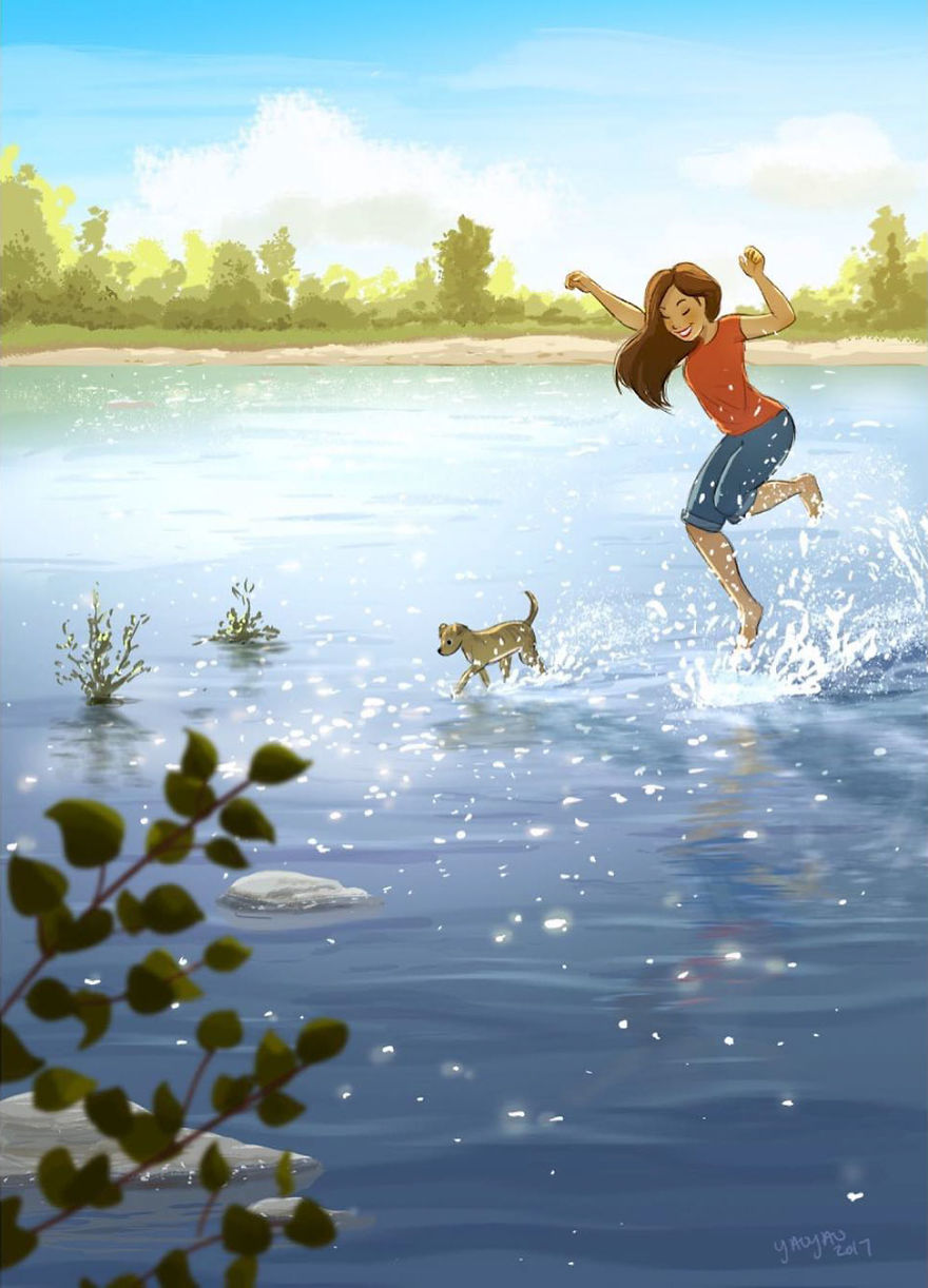 Living-With-Dog-Illustrations-Yaoyaomva