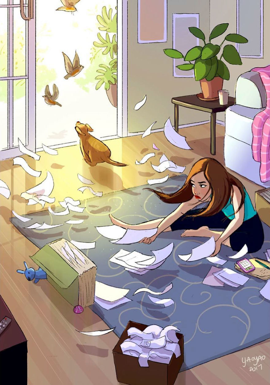 Living-With-Dog-Illustrations-Yaoyaomva