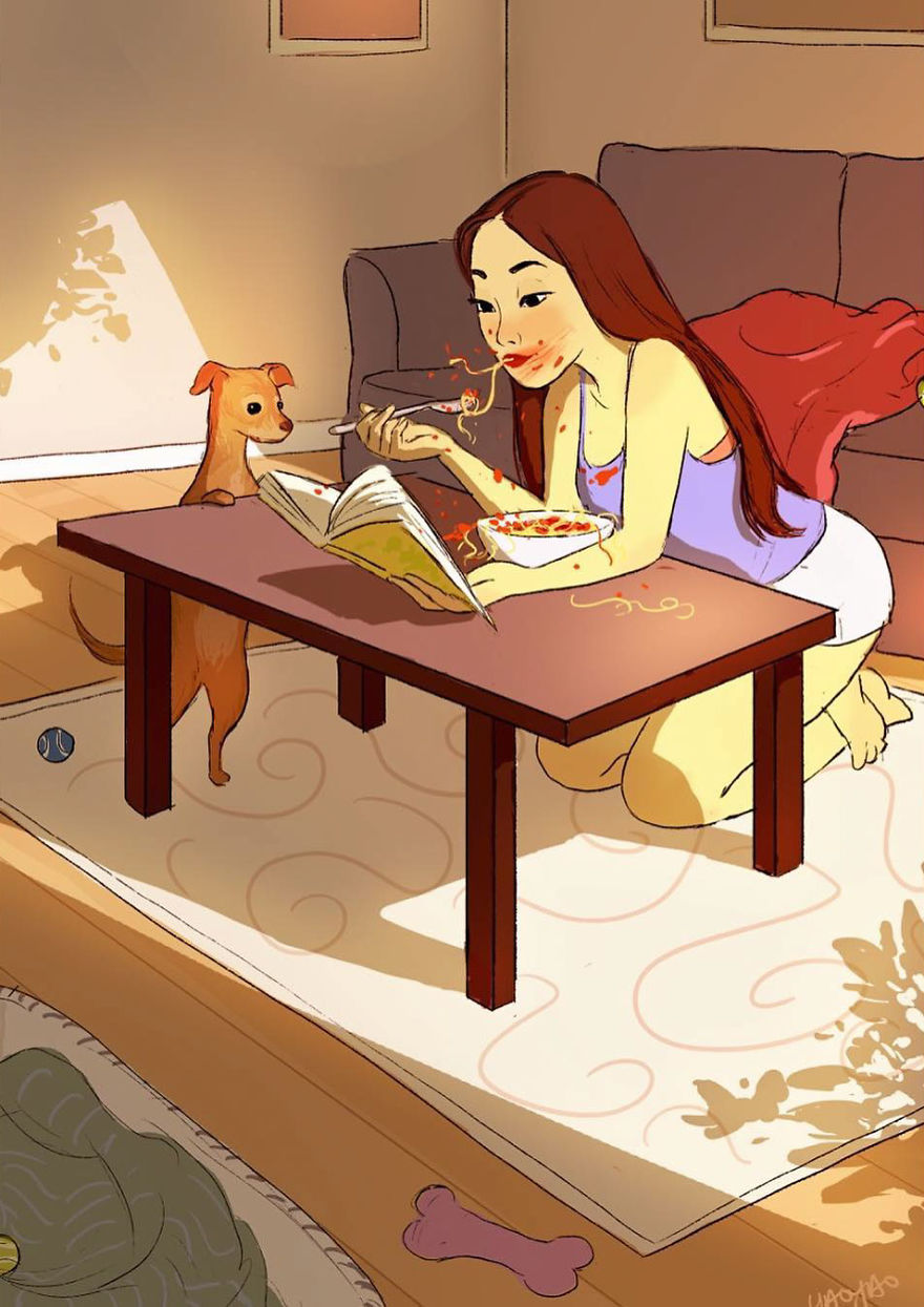 Living-With-Dog-Illustrations-Yaoyaomva