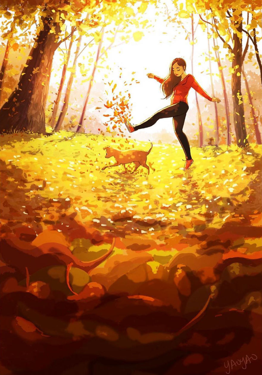 Living-With-Dog-Illustrations-Yaoyaomva