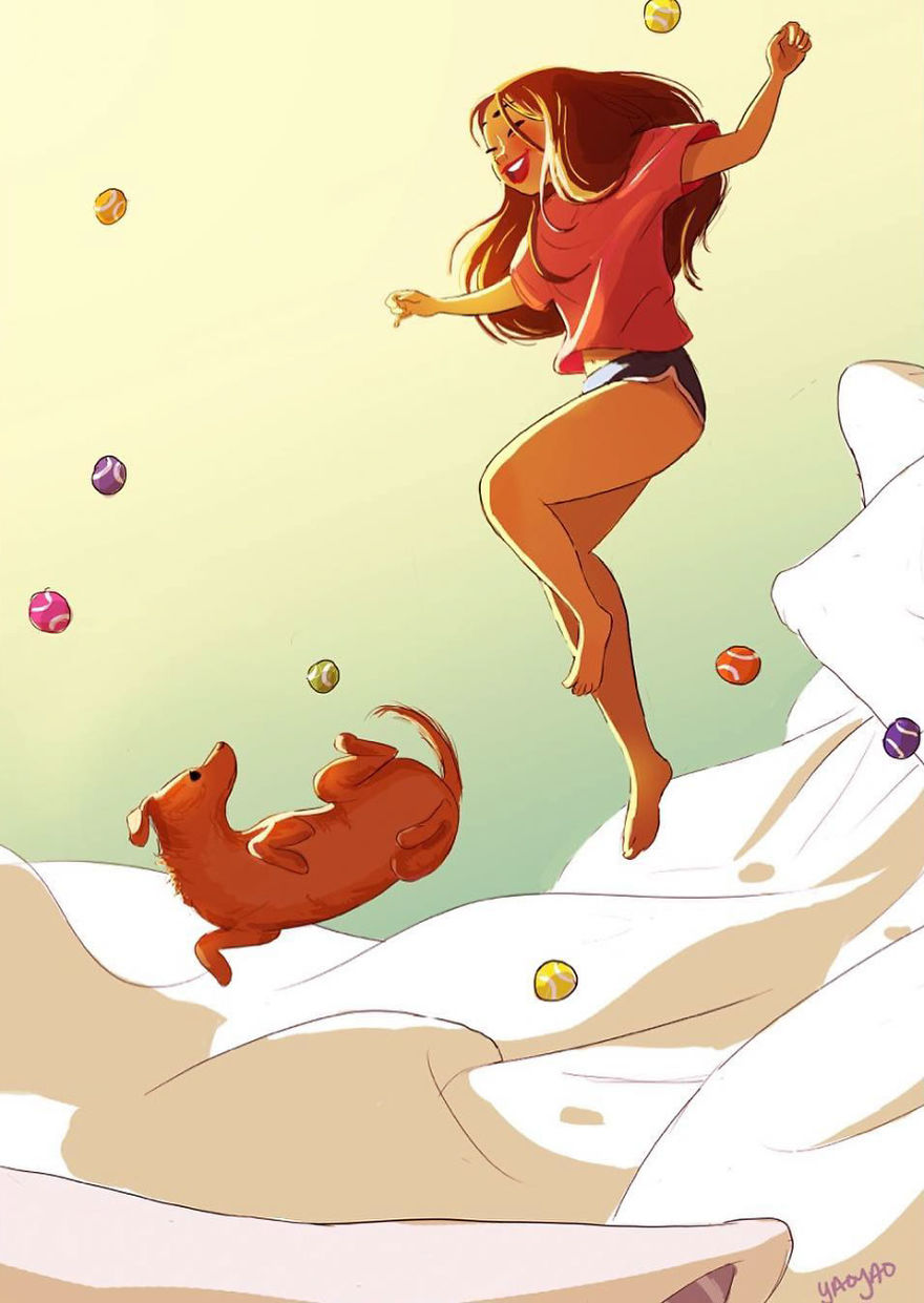 Living-With-Dog-Illustrations-Yaoyaomva