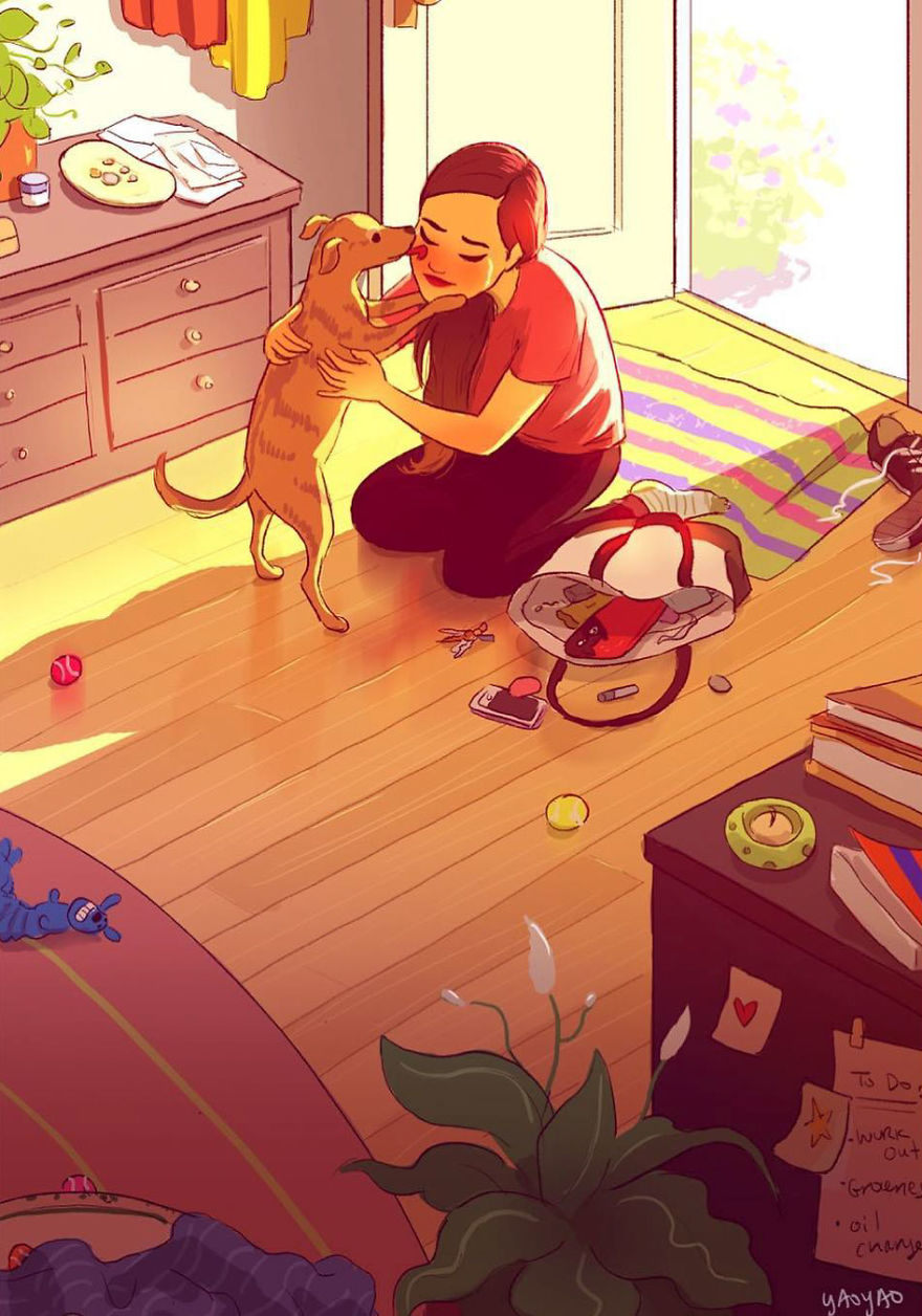 Living-With-Dog-Illustrations-Yaoyaomva