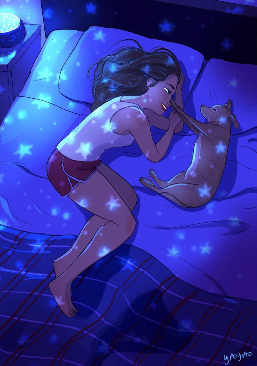 Living-With-Dog-Illustrations-Yaoyaomva