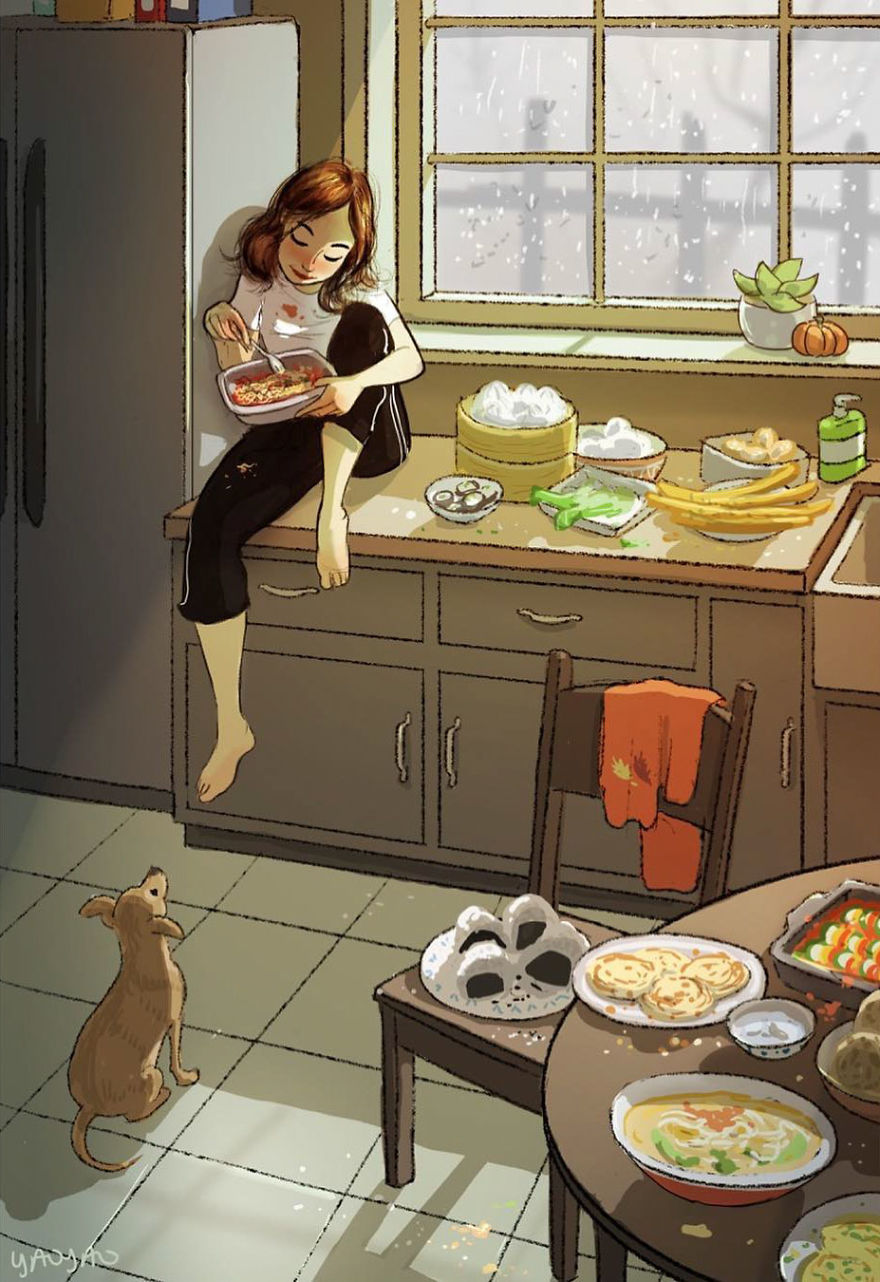 Living-With-Dog-Illustrations-Yaoyaomva