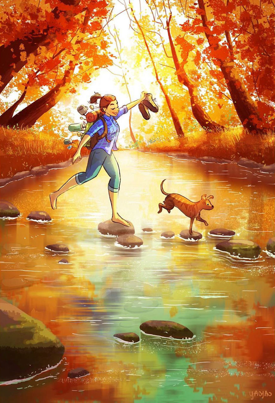 Living-With-Dog-Illustrations-Yaoyaomva