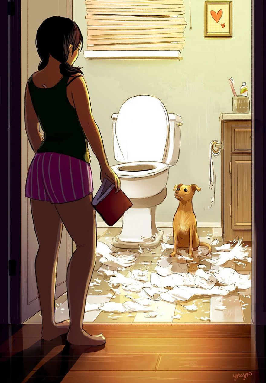 Living-With-Dog-Illustrations-Yaoyaomva