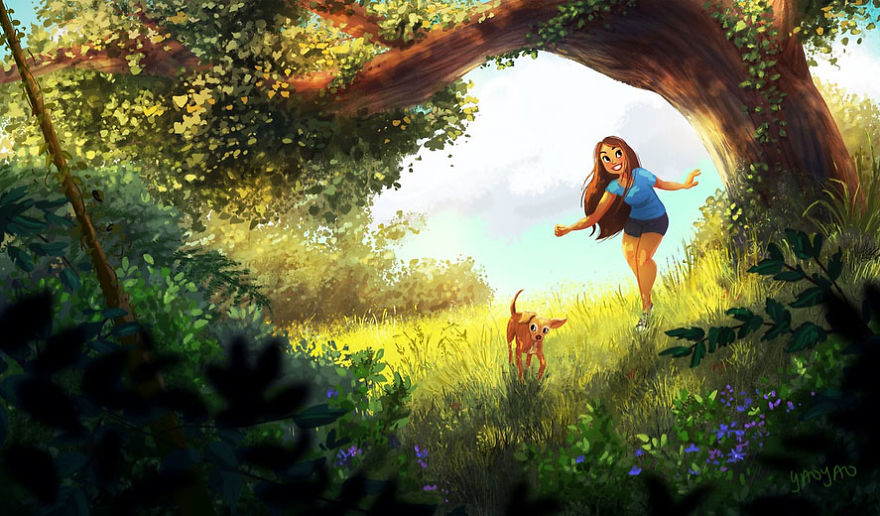 Living-With-Dog-Illustrations-Yaoyaomva